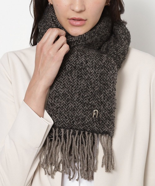 FURLA（フルラ） マフラー ストール マフラー アルパカ混 ”ラメ入り