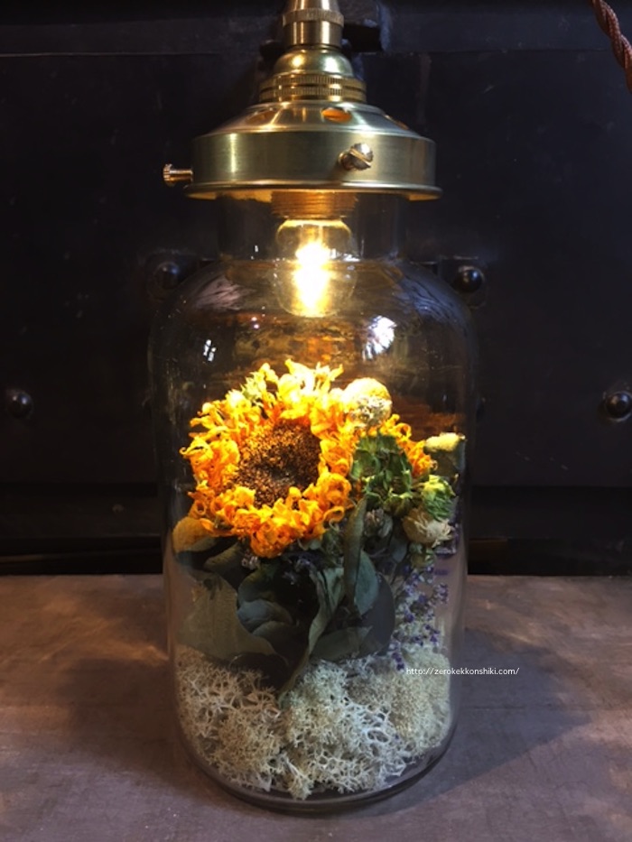 アフターブーケはm.soeurのおしゃれボトルライトにしたよ！注文方法