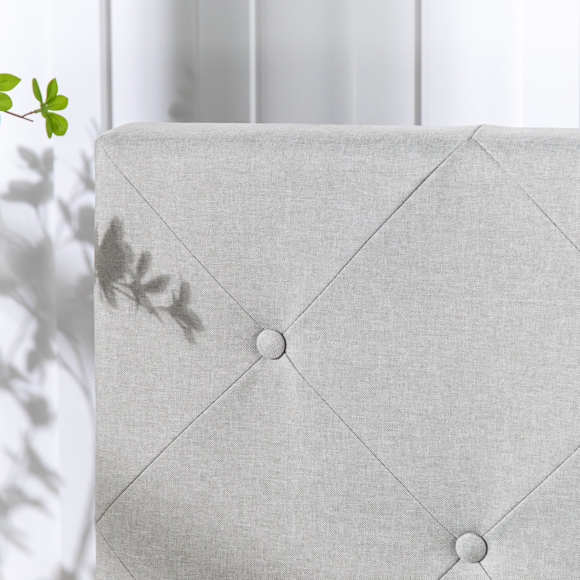 Shalini ファブリックベッドフレーム ヘッドボード付 | 【公式】ZINUS