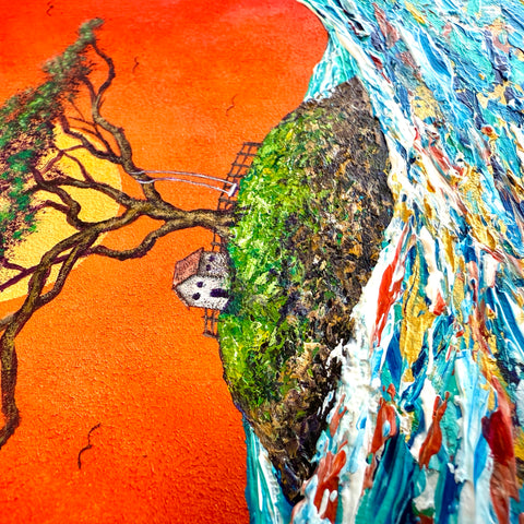 The Stairway of Light on the Lonely Island – ZiNART STORE