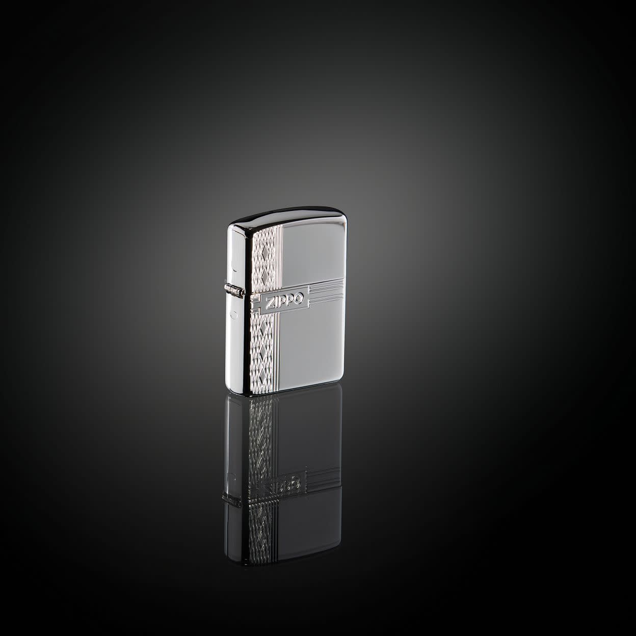 Armor® Sterling Silver Zippo Diamond Design Windproof Lighter