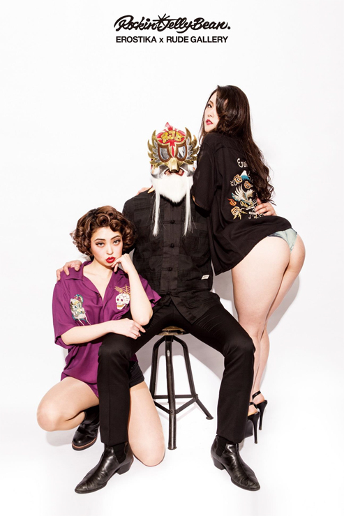 EROSTIKA × RUDE GALLERY『SKA SHIRT-NUDE MAP』ART WORK by Rockin