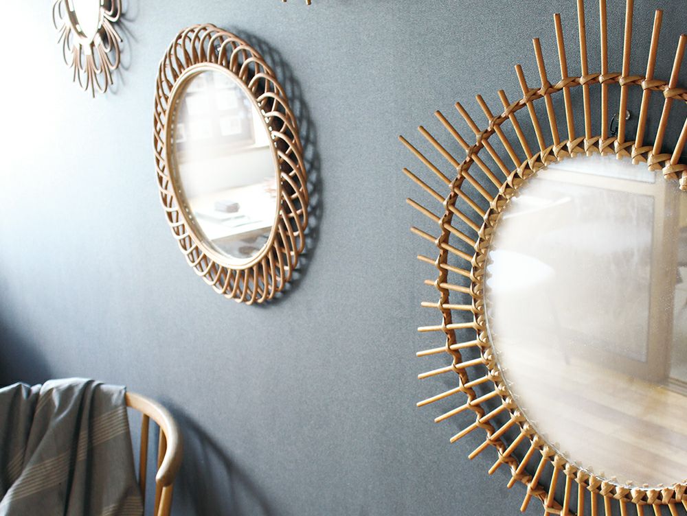 ロッタ ラタン ミラー エトワール S | 家具・インテリア a.depeche