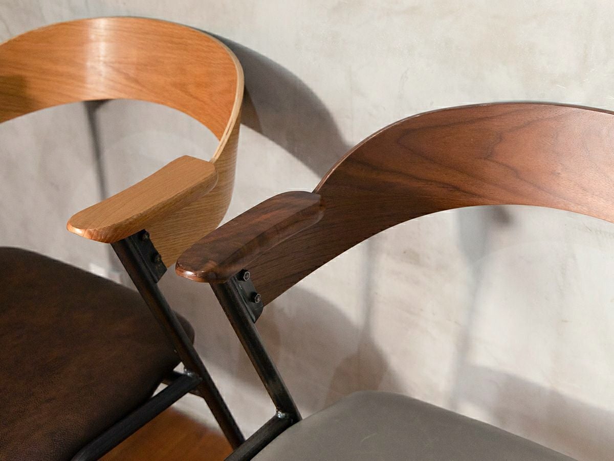 送料無料】ダニス ショートアームチェア アーム ウォルナット - a