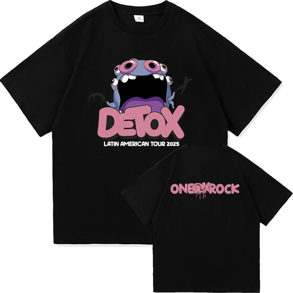 One Ok Rock デトックストゥア 2025 Tシャツファッション男性/女性服