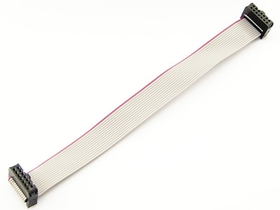 2×7ピン(14P)両端コネクター付リボンケーブル(フラットケーブル