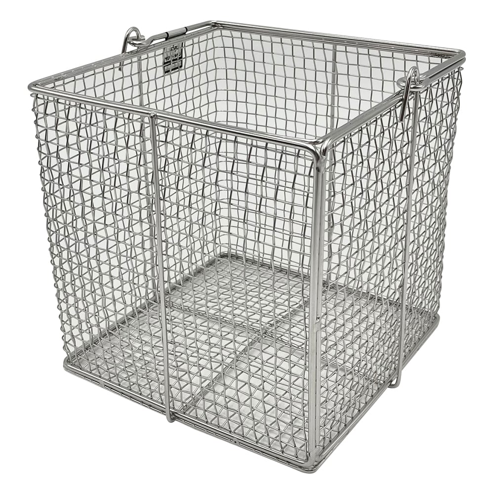 4-098-05 ステンレス角型洗浄カゴ 小 150×150×150mm SS150 【AXEL