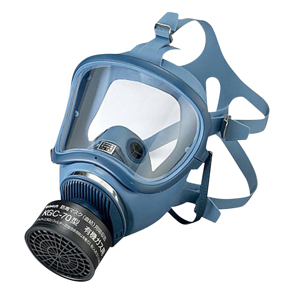 1-1992-01 防毒マスク（直結式・ガス濃度1.0％以下） HV-22-03型