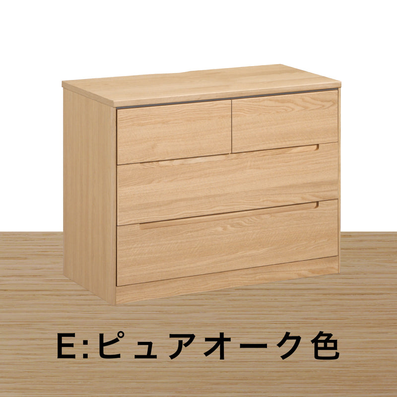 ドロアーチェスト タンス カリモク FT3104 ロータイプ オーク材 2色 高