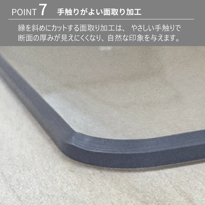 PSマット 2mm厚 【変形】 奥行60～80cm X 幅90～180cm 以内 テーブル