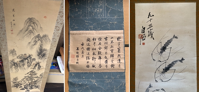 周南市で掛け軸の高額買取！山口県・周南・掛軸・屏風・欄間額・色紙