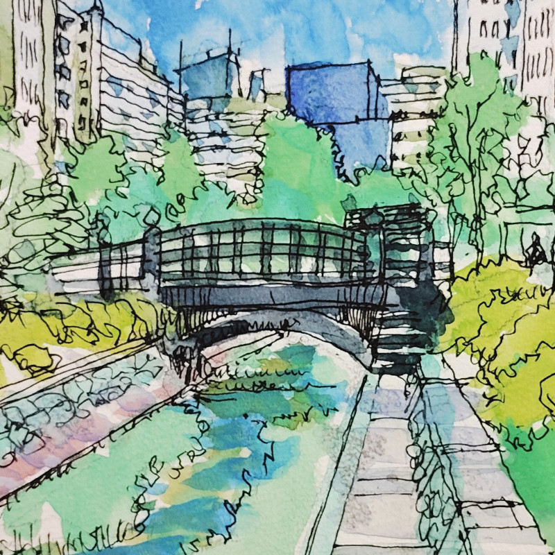 北海道札幌 絵画 販売 蒼い画廊(あおいがろう） 水彩 作品紹介