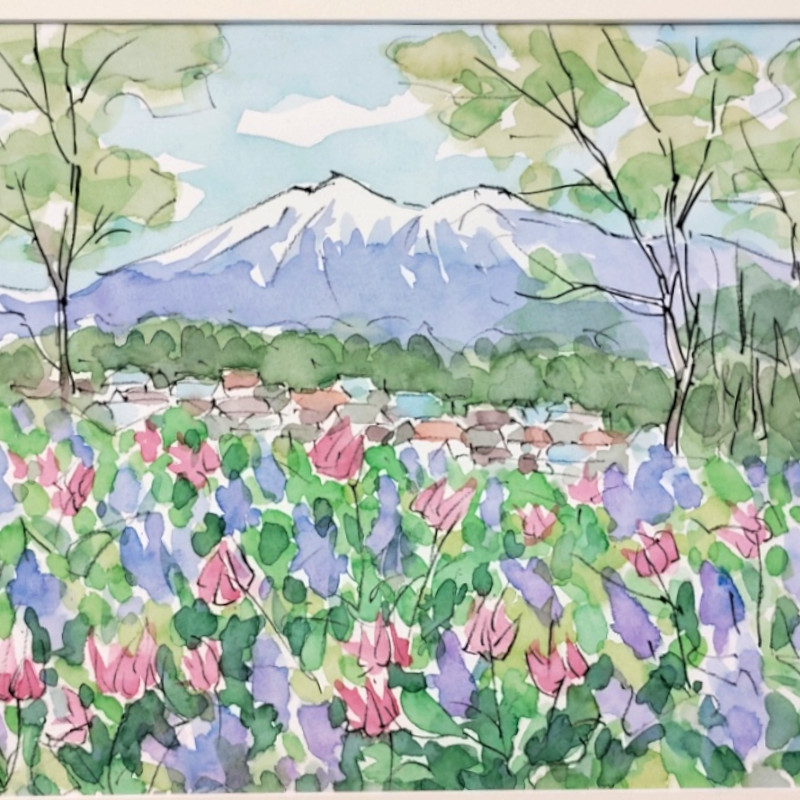 北海道札幌 絵画 販売 蒼い画廊(あおいがろう） 水彩 作品紹介