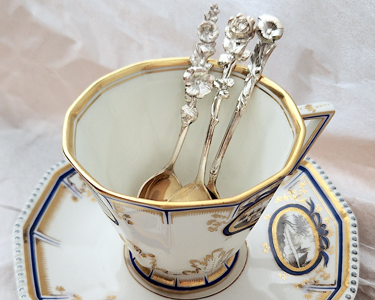 Sold：8種類 花柄のコーヒー用スプーン | アリスアンティークス