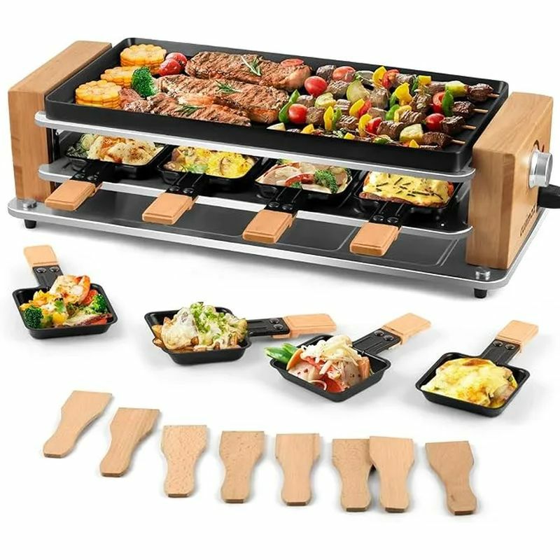 ラクレットグリル オーブン ハミルトンビーチ 波型 フラット 同時調理