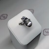 白蝶ケシ真珠プラチナリング | 商品紹介 | 三重県伊勢の真珠なら天埜真珠