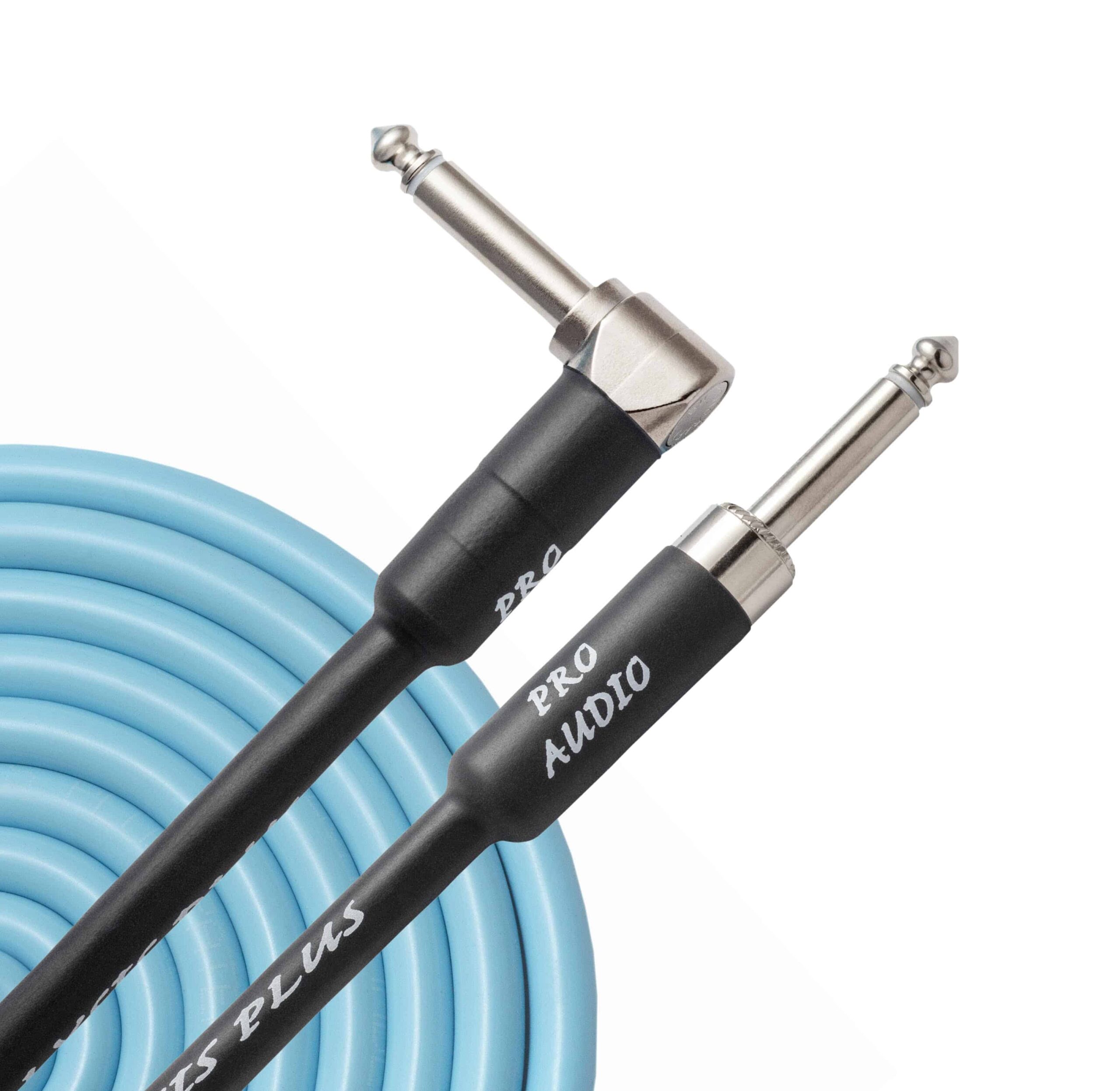 Blue Suede Oval Instrument Cable - Analysis Plus