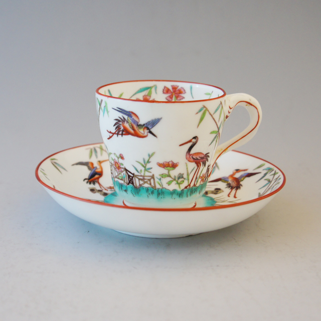 ミントン「シノワズリ 花鳥文 コーヒーカップ」《アンティックかとう》