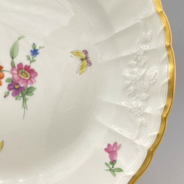 KPM ベルリン「KPM窯 花蝶文 皿」《アンティックかとう》