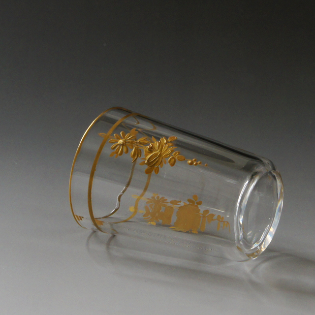 オールドバカラ「金彩花文冷酒杯」《アンティックかとう》