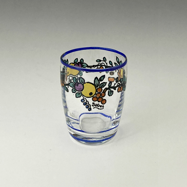 CRISTAL DE SEVRES「フルーツ文リキュールグラス」《アンティックかとう》