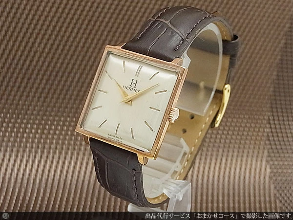 HA-5420| エルメス スクエア GP/SS 手巻き 17石 ヴィンテージ