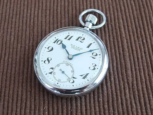 JA-1576| セイコー 美品 SEIKO 鉄道時計 19セイコー プレシジョン 15石