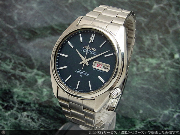 セイコー 5アクタス シルバーウェーブ 6306-8000 Wネーム オートマ