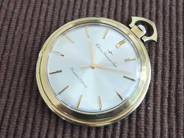 JA-1578| シチズン CITIZEN ダイヤモンドフレーク 懐中時計 25石 手