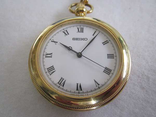 JA-1806| セイコー 5S21-0A31 懐中時計 クオーツ スイープセコンド SEIKO