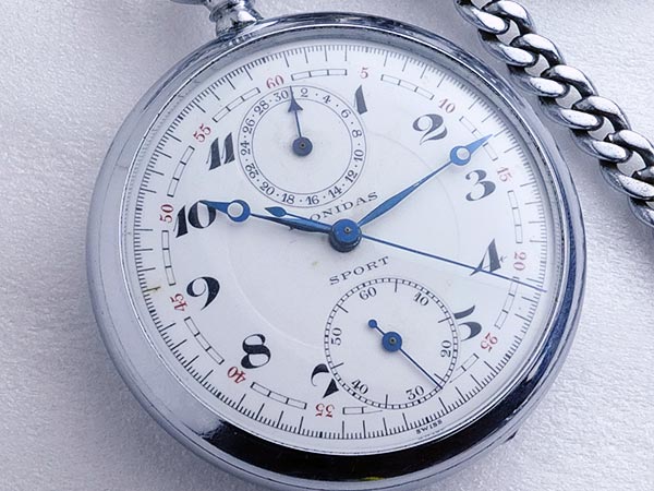 レオニダス LEONIDAS SPORT 懐中時計 クロノグラフ ブレゲ数字 ブレゲ