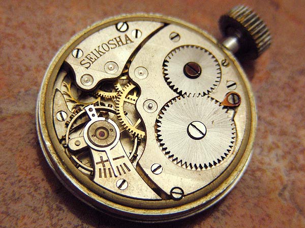セイコー 精工舎 SEIKOSHA 日本陸軍将校用時計 星マーク 2重ケース