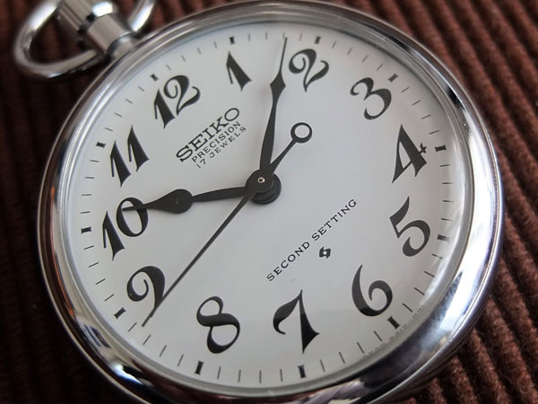 セイコー 希少17石 SEIKO 6310-0010 懐中時計 手巻き PRECISION SECOND