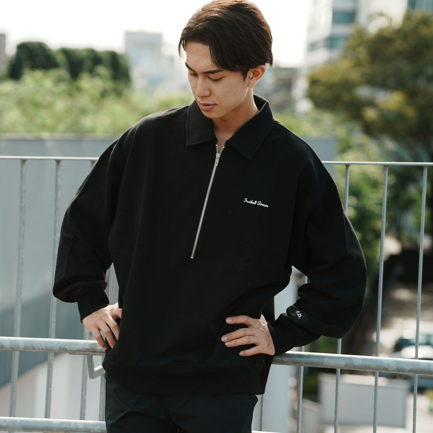 NEE dindonハーフジップ L NEE HALF ZIP SWEAT | TOoKA BASE