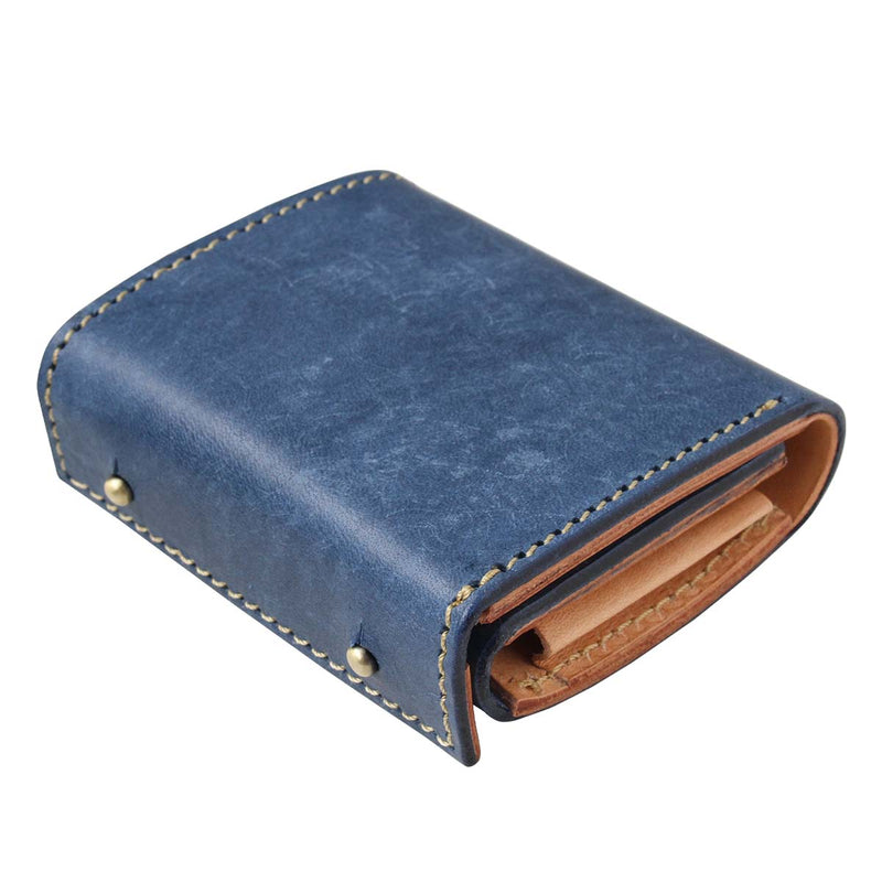 DAYSART 本革 BOX型 ウォレット コンパクト財布 2つ折り イタリアン