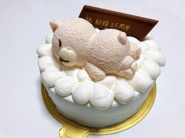 くまちゃんが7色から選べる！】おひるねくまのくぅちゃんホールケーキ