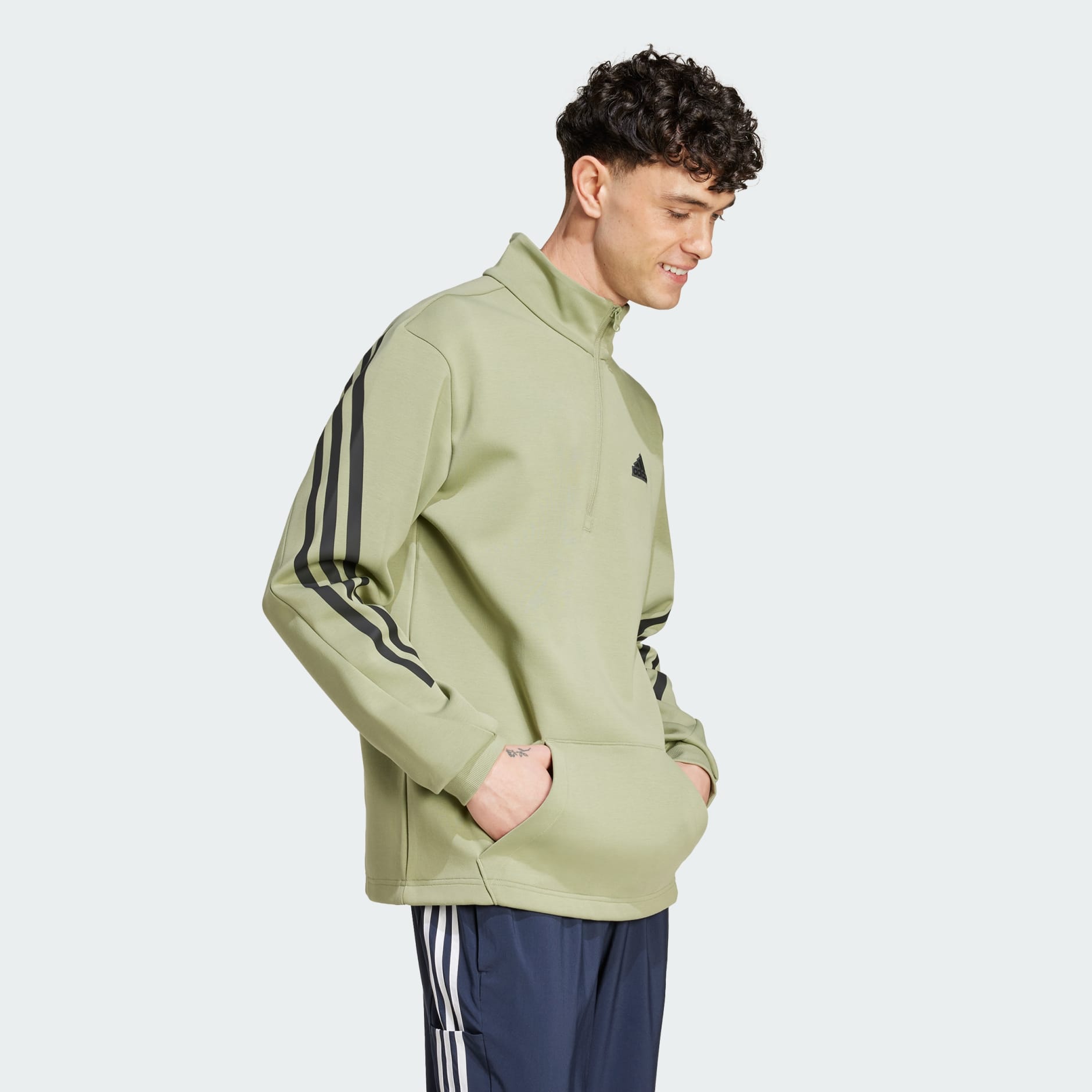 Sweatshirts - Future Icons 3-Stripes Half-Zip Sweatshirt - Green