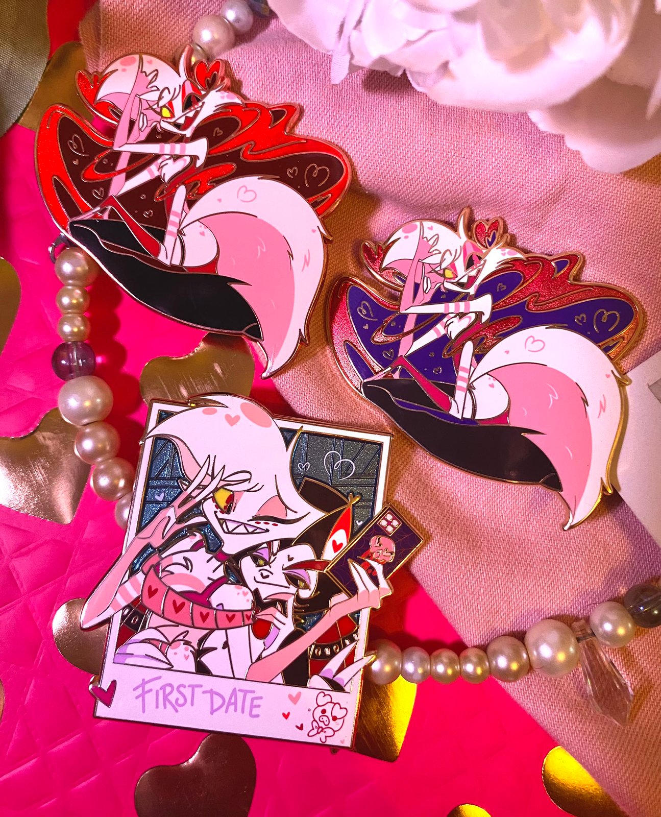 エンジェルダスト プレイマット Angel Dust Hazbin Hotel エンジェル