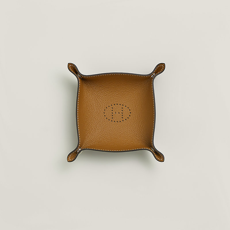 Mises et Relances Desk mini change tray - Brown | Hermès Canada