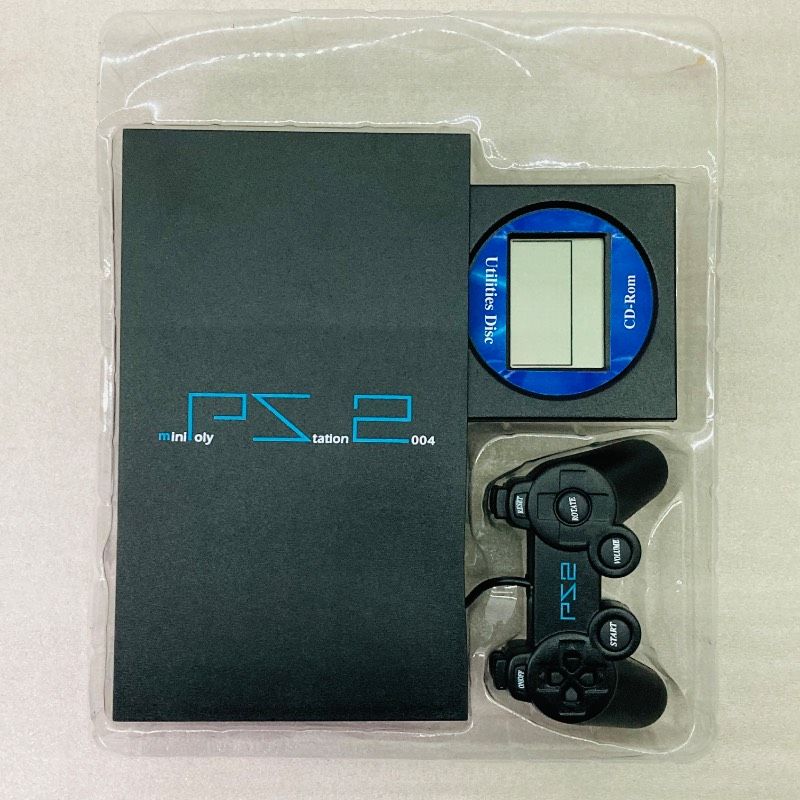 動作確認済み】液晶付ゲーム機 miniPoly Station 2004 ブラック PS2風