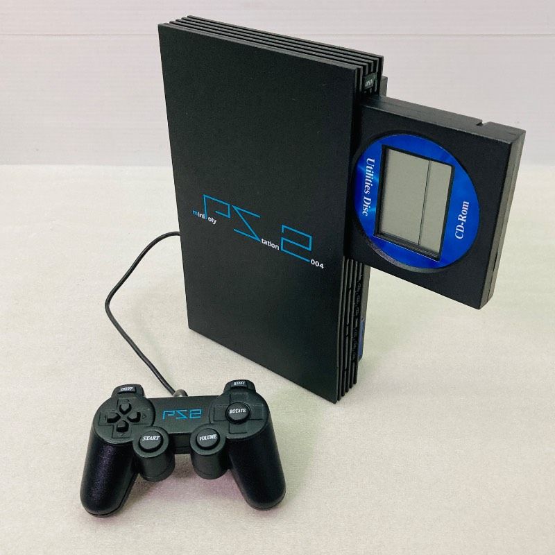 動作確認済み】液晶付ゲーム機 miniPoly Station 2004 ブラック PS2風