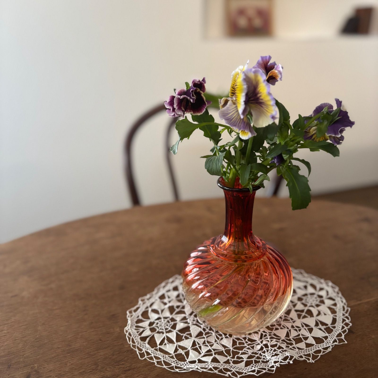 薔薇色のオールドバカラ ツイステッド・バンブー カラフェ - メルカリ