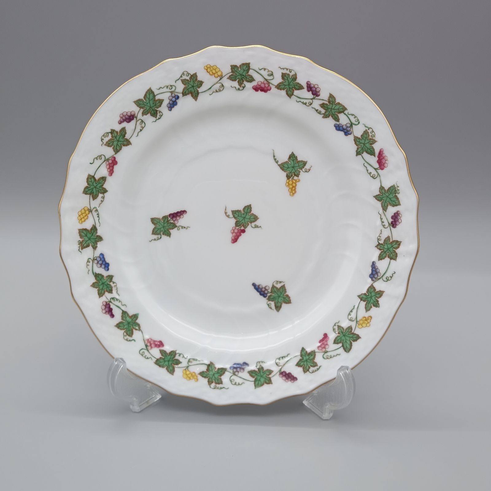 ヘレンド プレート 16cm パン皿 ワインリーブ SZGV 多彩色 1枚 - メルカリ