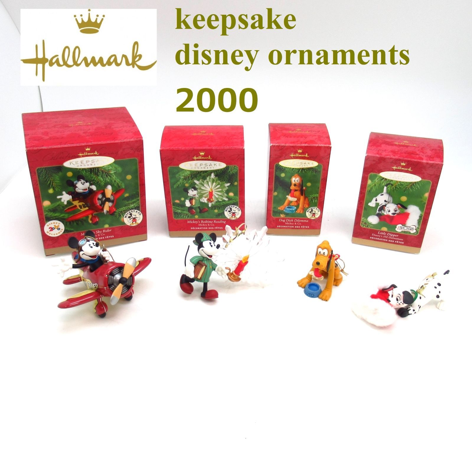 ディズニー クリスマスオーナメント 2000年 ホールマーク ミッキー【激