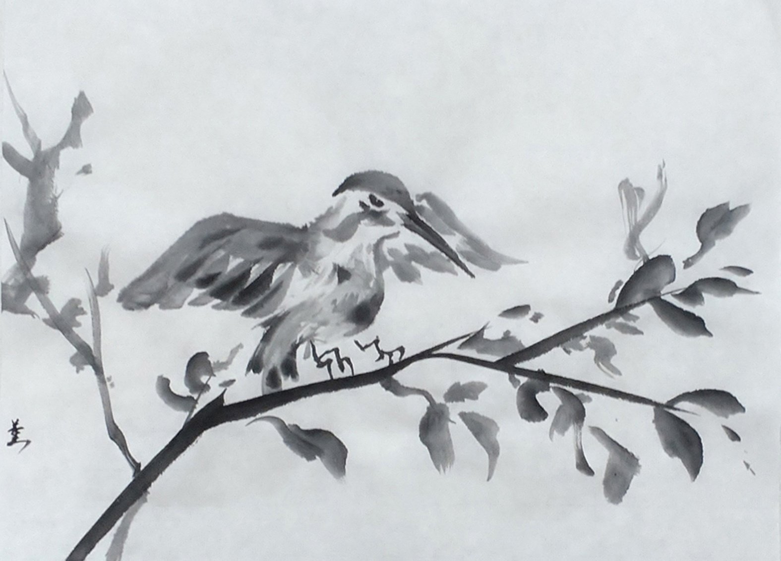 墨で鳥 ― そして誰もが鳥になった。｜KaoRu IsjDha