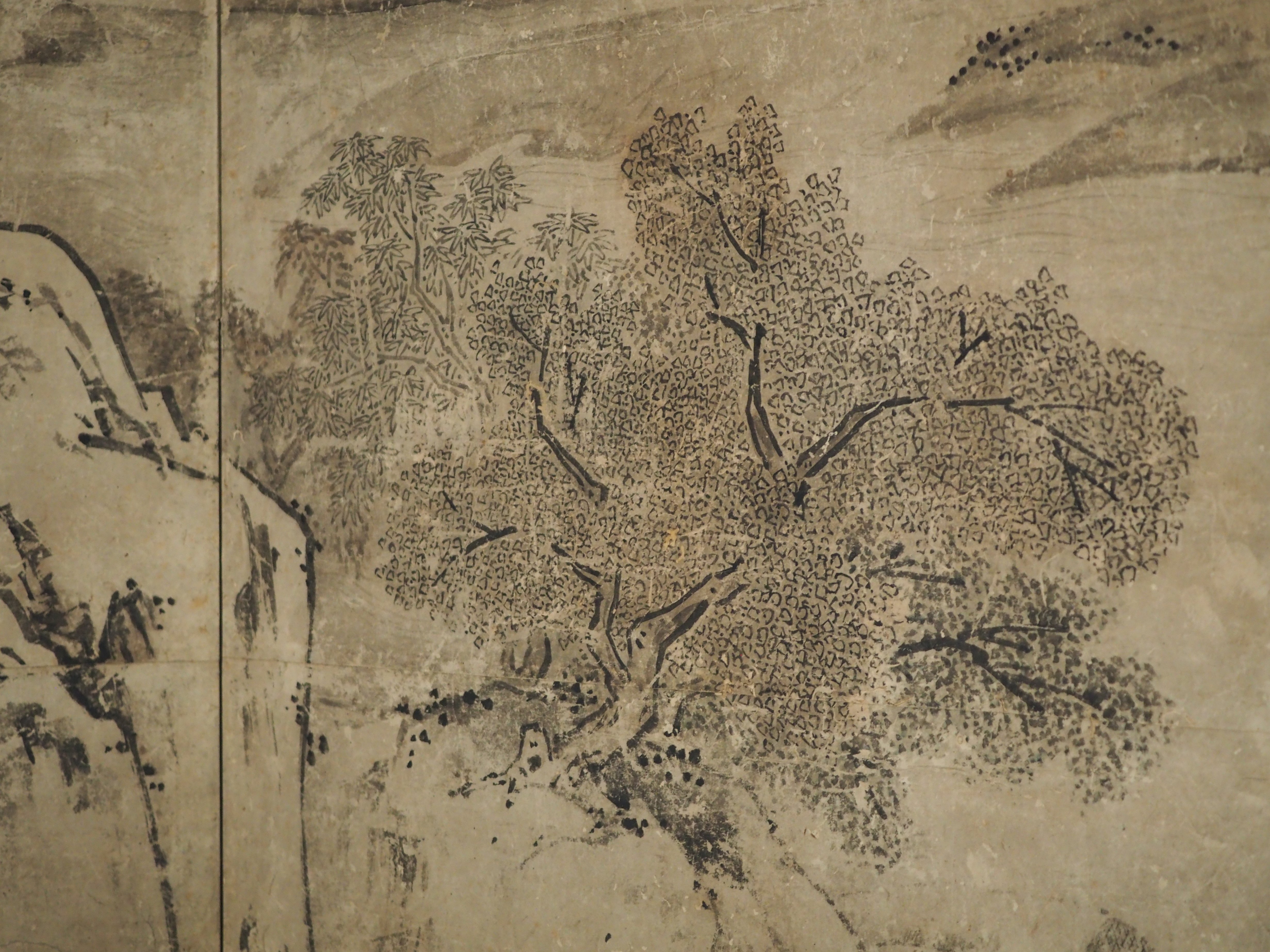 雪舟の師匠・周文の作品と伝わる、トーハクの『四季山水図屏風』を