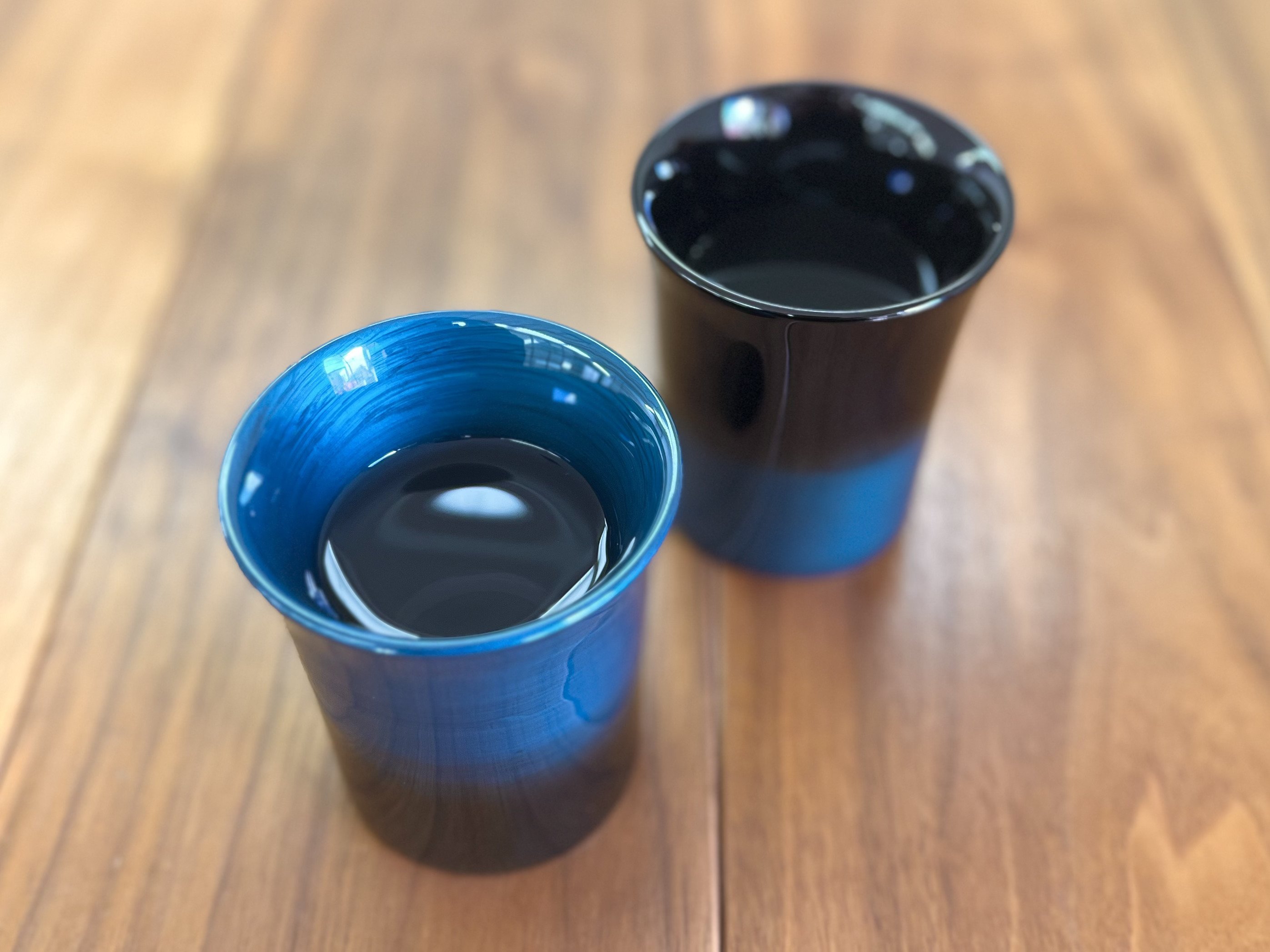 輪島塗 】 ブルーベージュグラデーションお椀 カフェボール 輪島塗