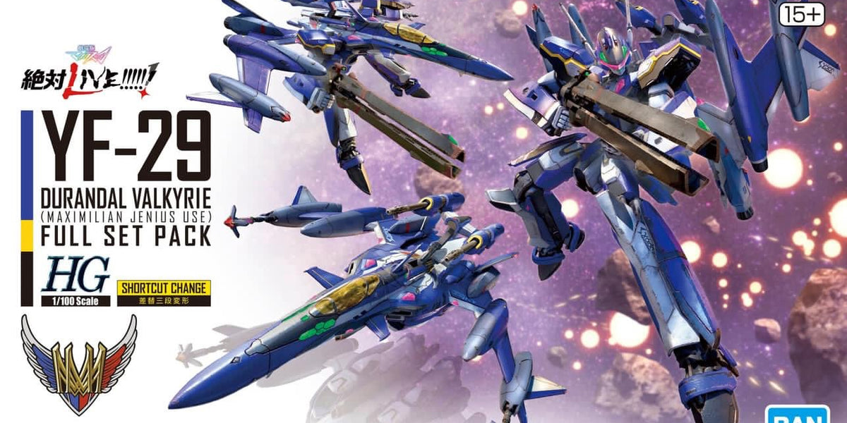 HG YF-29 Durandal Valkyrie (Maximilian Jenius Use) Full Set Pack