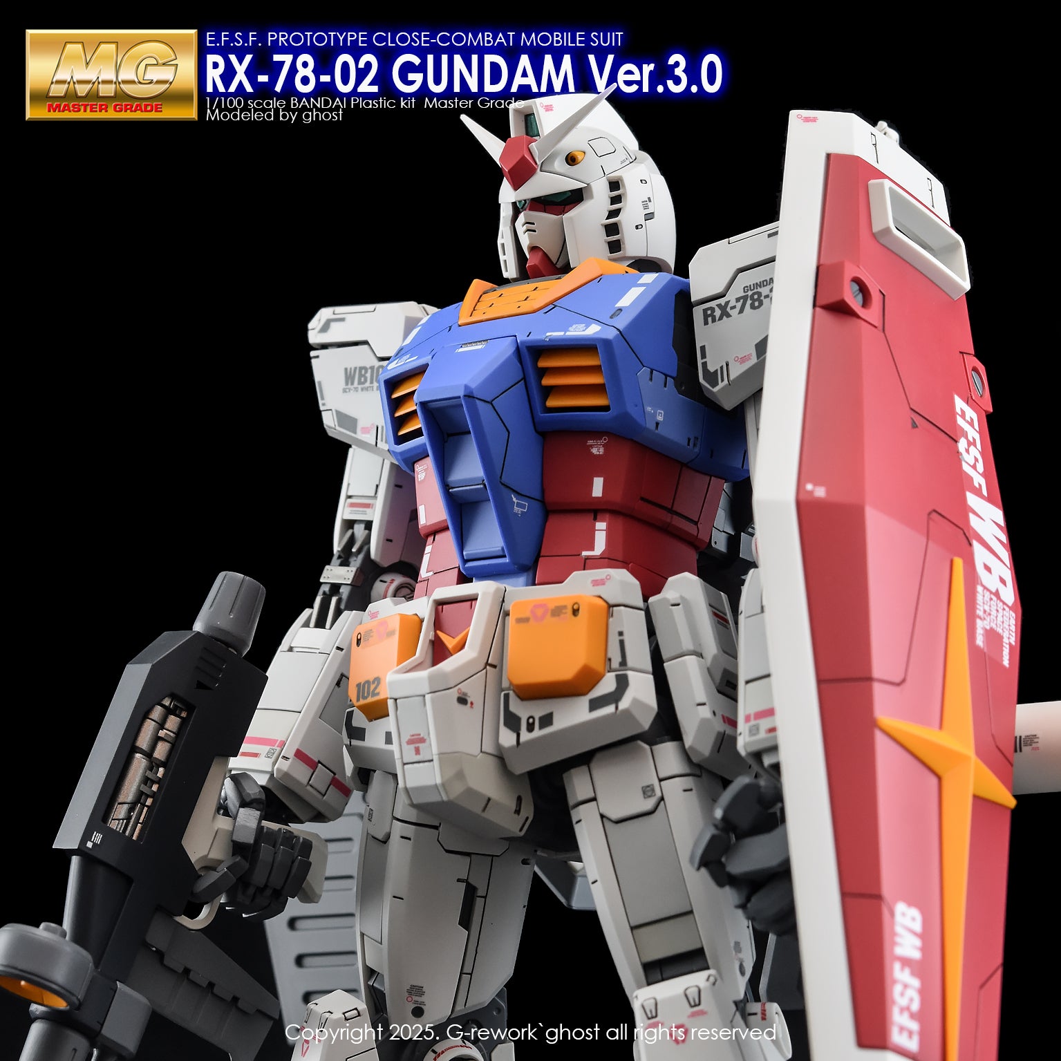 G-Rework Decal - MG RX-78-2 Gundam Ver.3.0 Use - Argama Hobby