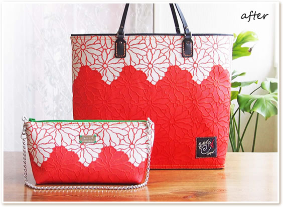 帯リメイク実例】親から子へ、孫へ…帯をトートバッグとクラッチバッグ